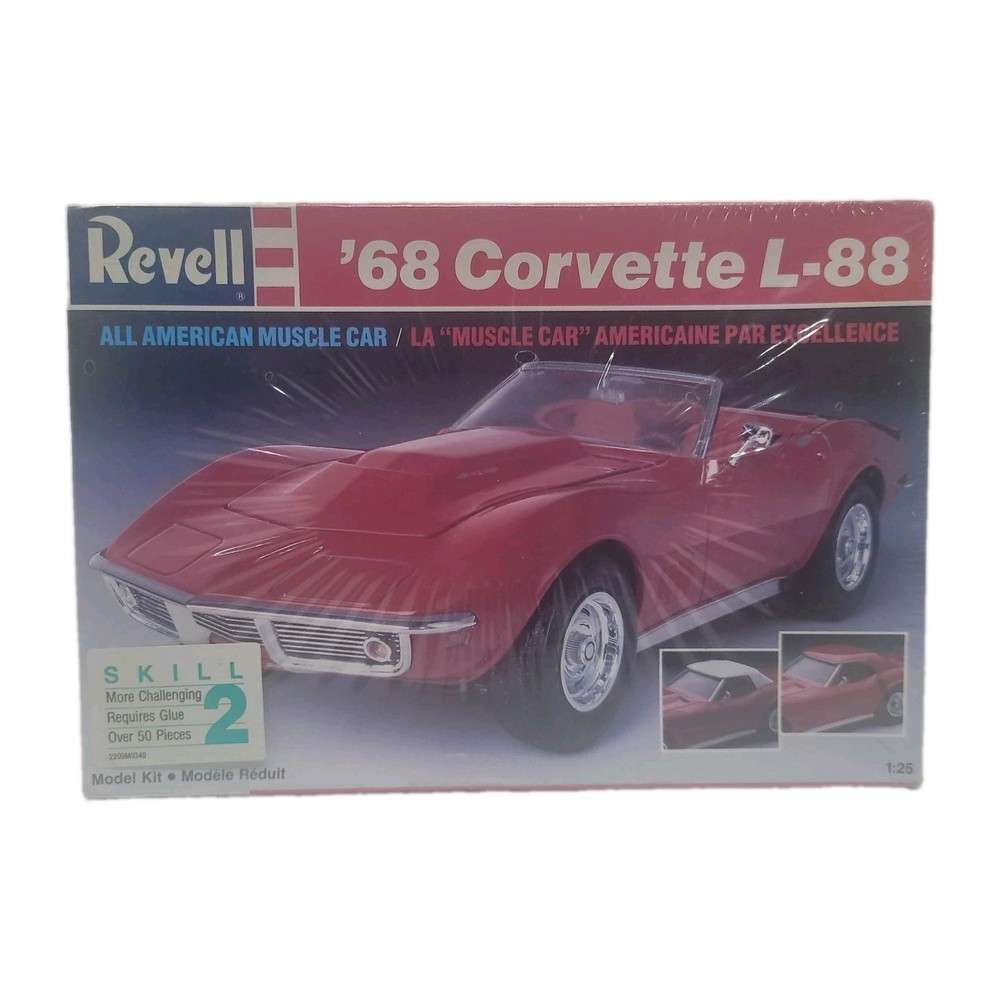 Revell 68 Corvette L-88 Model Kit 1/25 Scale Chevy Muscle Car Brand New Sealed