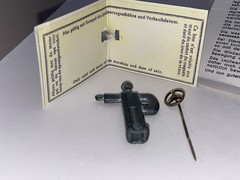 PRAMETA 1948 Mercedes Benz 300 1/43 Wind-Up Promo Chrome VF-XLNT w/BOX/Key/Pin
