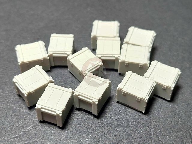 Panzer Art 1/35 US Wooden 37mm M3 & M5 AT Gun Ammo Crates (12 boxes) RE35-866