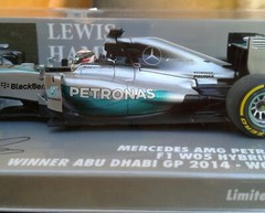 1/43 MINICHAMPS MERCEDES AMG PETRONAS F1 Team Hamilton,world champion2014 !!
