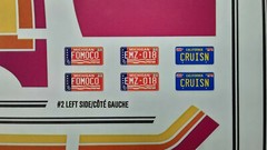 1977 E150 Ford Van Cruising 1/25 Waterslide Decal Sheet Custom Graphics MI Plate
