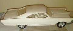 1965 AMT PONTIAC BONNEVILLE ORIGINAL ISSUE 3 IN 1 UNPAINTED BUILT UP MODEL KIT