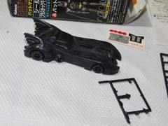 1989 MICHAEL KEATON KABAYA DC COMIC BATMOBILE BATMAN MOVIE MODEL KIT BUILT