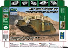 Master Box 72004 MKI Female British Tank Special Modification for GazaStrip 1/72