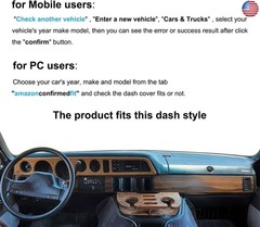 Dash Cover Mat Custom Fit for Dodge B100 B150 B200 B250 B300 B350 B1500 B2500