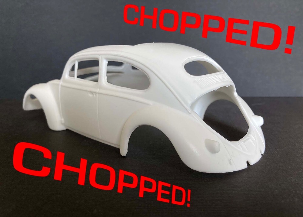 1957 VW CHOPPED OVAL WINDOW RESIN CONVERSION KIT for 1/24 TAMIYA 1966 VW KITS