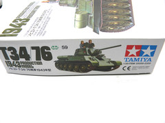 Tamiya 1943 Production Model Russian Tank T34/76 1/35 Scale Model Kit No.59
