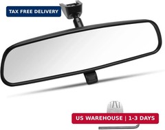10″ Universal Interior Mirror Kit, 2024 Upgraded Anti-Glare Rear View Mirror,Wid