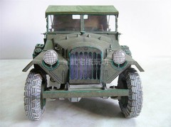 Soviet Military Vehicle Jeep GAZ-67 1:25 Scale DIY Handcraft Paper Model Kit