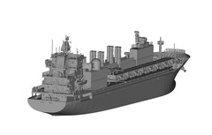EV model ZhongDa79 UCAV/Q-Ship Containerized Weapon System Ship Unpainted