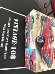 Vintage 1/32 Vette Stingray Snap Model Kit Red White & Blue #1-3213 MPC built