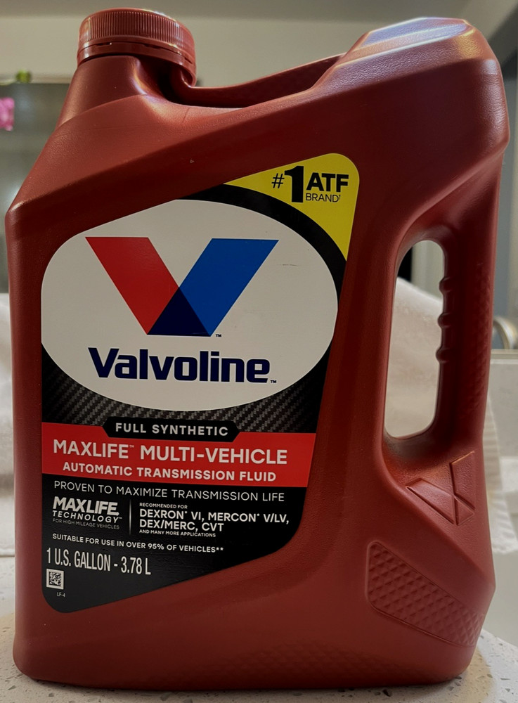 Valvoline Multi-Vehicle (ATF) Full Synthetic Automatic Transmission Fluid 1 GA,