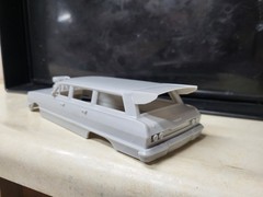 1/24 scale resin 3d printed Blown 1963 Bel Air Wagon drag body model slot car