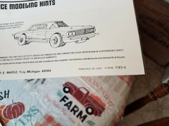 1964 Ford Galaxie Mod Stocker AMT Model Car Instructions
