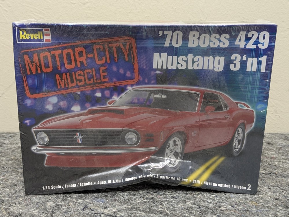 NEW Revell 1970 Ford Mustang Boss 429 | 1:24 Motor City Muscle | SEALED 2005
