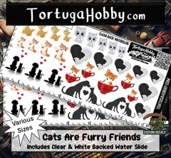 Cats Are Furry Friends – Waterslide Decals for Craft Projects
