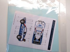 Decalpool 1/24 Scale Pioneer Peugeot 405T P-D 1989 Decalsheet DP331 for Tamiya