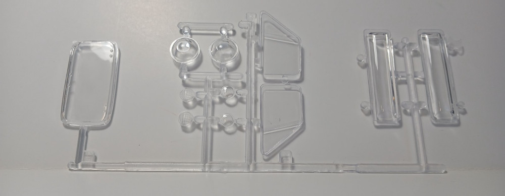 Glass Portholes 1975 Chevy Van Aquarod Race Team 1/25 AMT Clear Parts Sunroof