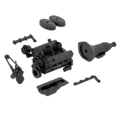 1/10 – 1/32 Scale 3D printed Chrysler 318 V8 Model Engine Kit