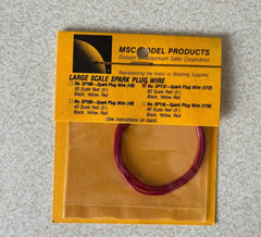 MSC Model Products 1/12 Spark Plug Wire Red SP112 5 feet