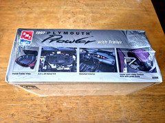 1992 AMT/ERTL Model 1997 PLYMOUTH PROWLER with TRAILER Kit #8588