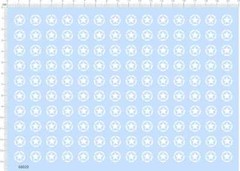 1/100 US ARMY Tank Panzer Star Markings Model Water Slide Decal White