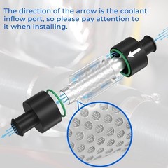 5/8″ Universal Filter Inline Heater Core Coolant Filter and Inspection System…
