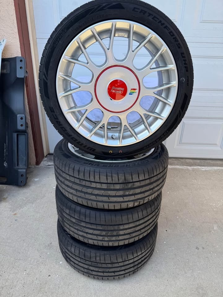 Bbs wheels bt202 new tires 195/45/15 4×100 model fórmula 1 benetton