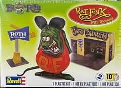 Ed “BIG DADDY” Roth Revell RAT FINK w/Diorama Plastic Model Kit “CRAZY Painter”