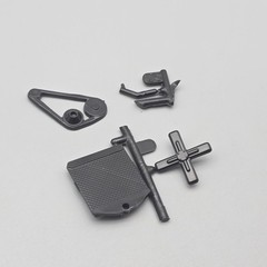 Monogram 1/24 Black Widow Hot Rod Parts Kitbash Engine Pieces Radiator Fan Belt