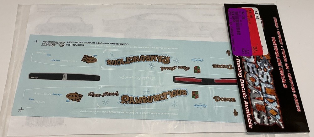 Slixx Decals 1:24-1:25 Scale Resins CR 4021 Full Body Charger New