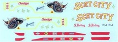 Yesteryear Scat City 1970 Dodge Drag decal