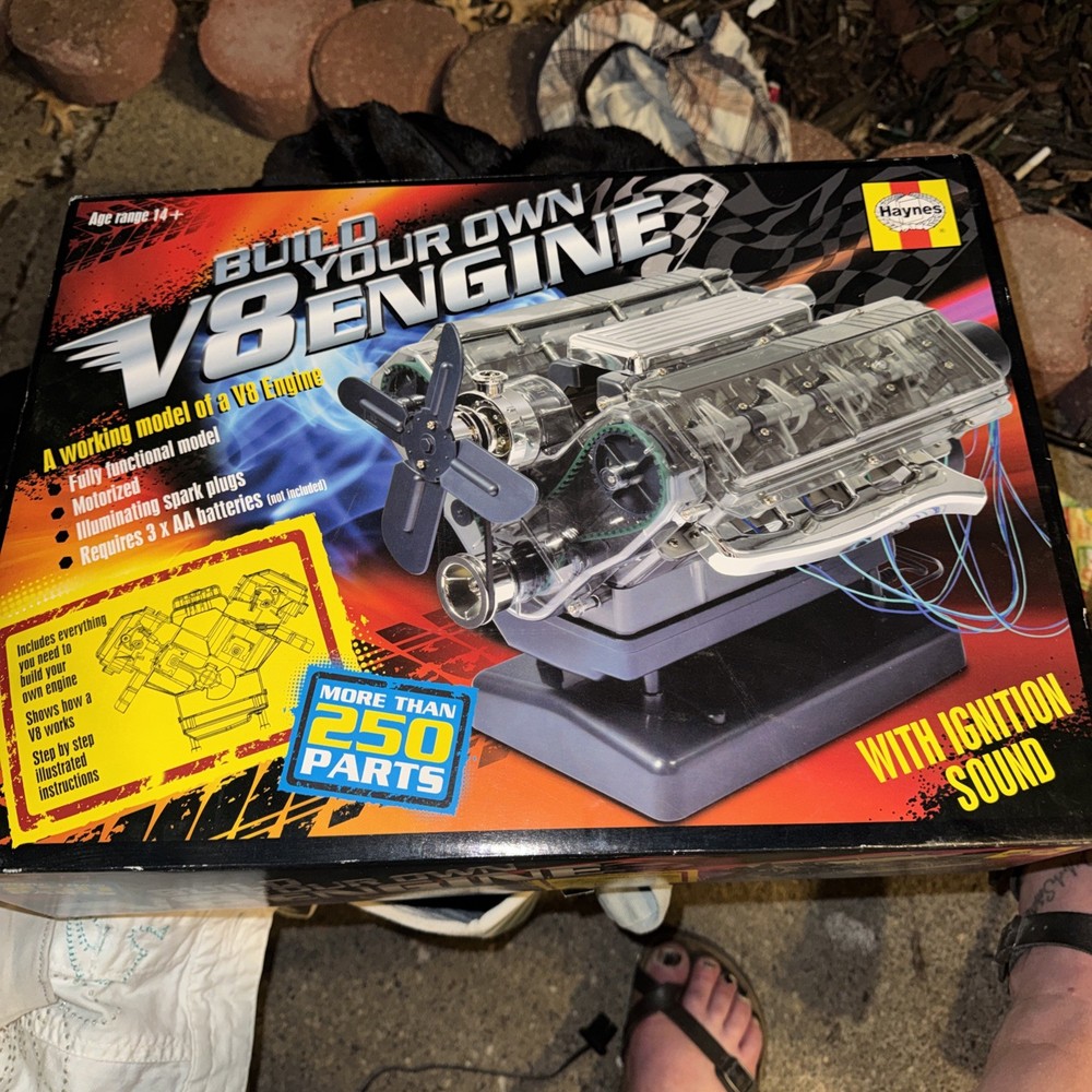 Haynes Build Your Own V8 Engine Scale Model Kit -Open box unassembled See Notes