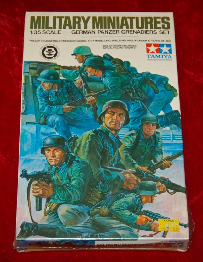 VINTAGE Tamiya German Panzer Grenadiers Set Made in Japan 1980’s SEALED BOX!
