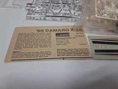 Monogram 1/24 – 1969 CAMARO Z-28 – Model Kit – 2220 – New in Box – 1977