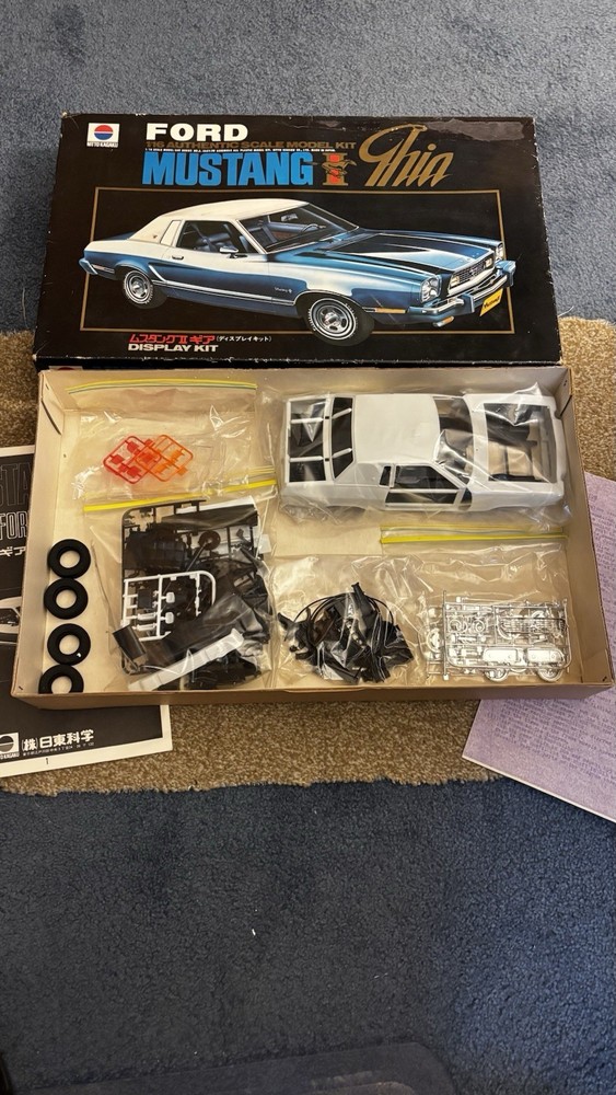 NITTO KAGAKU 1/16 1974? FORD MUSTANG II GHIA MODEL KIT UNBUILT 545-2000 RARE