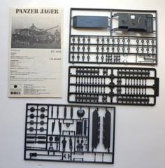 ESCI 1:72 Jagdpanzer IV German Tank Model Kit 8319 Open Box, Complete