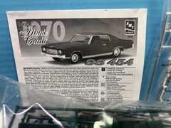 1/25 AMT 1970 CHEVROLET MONTE CARLO SS 454 GREEN MODEL CAR KIT OPEN B3