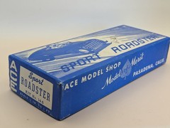1950’s Ace Products Sports Roadster Wooden Model Kit – Orig 1950 Build with Box