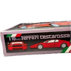 Vintage 1985 Fujimi Ferrari Testarossa 1/16 Scale Red Plastic Model Kit Japan