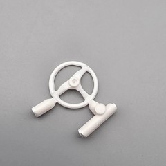 AMT 31838 1/25 57 Ford Fairlane Parts Kit Bash Custom Racing Steering Wheel