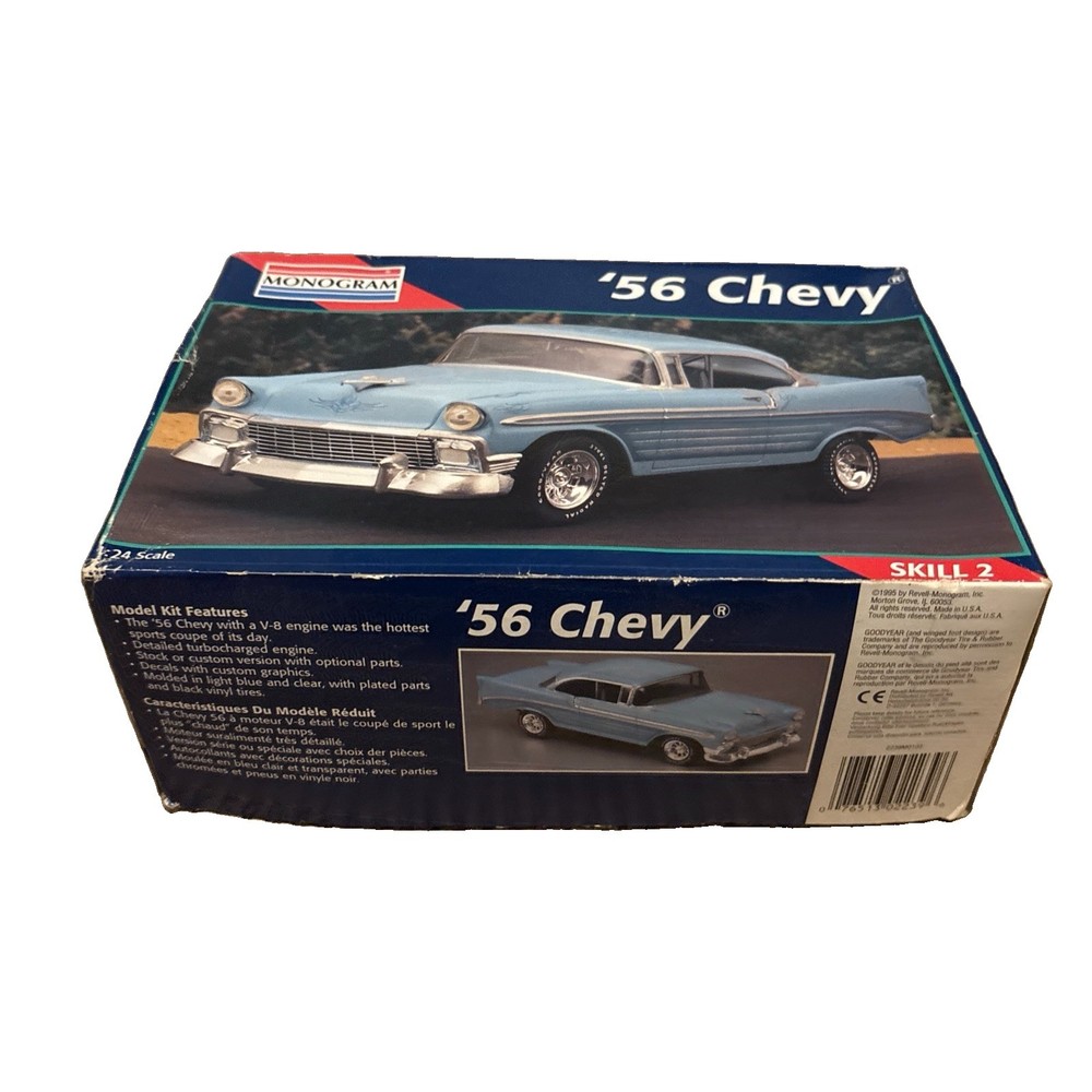 Monogram ’56 Chevy Vintage 1995 Model Kit NEW #2239 1956 Chevrolet Bel Air