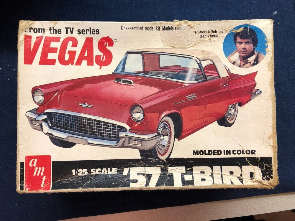 AMT Vegas 57 Ford T-Bird From TV Show KIT# 3105 opened but complete
