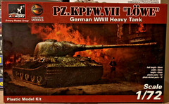Armory Models Group PZ.Kpfw.VII Lowe German WWII Heavy Tank 1/72 Scale Model Kit