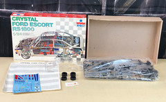 OPEN BOX 1983 Esci Italy 1:24 Scale Model Kit CRYSTAL FORD ESCORT RS 1800