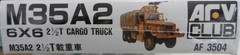 AFV Club 1/35 AF3504 M35A2 6×6 2-1/2 ton Cargo Truck Model Kit