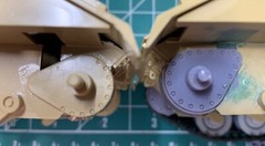 Tamiya 1/35 M2 Bradley Corrected Hull Mounts and shocks