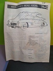 REVELL MERCEDES BENZ 300SL GULLWING MODEL KIT 1:12 *OPEN BOX*