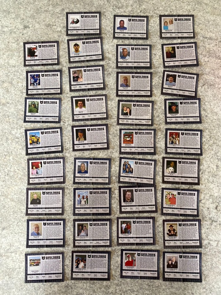 Cat Scale Collector’s Super Trucks Limited Edition Cards, Series #9 Set