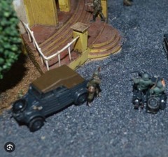 MIB Fujimi 1/76 Kubelwagen and BMW R75 Motorcycle with sidecar